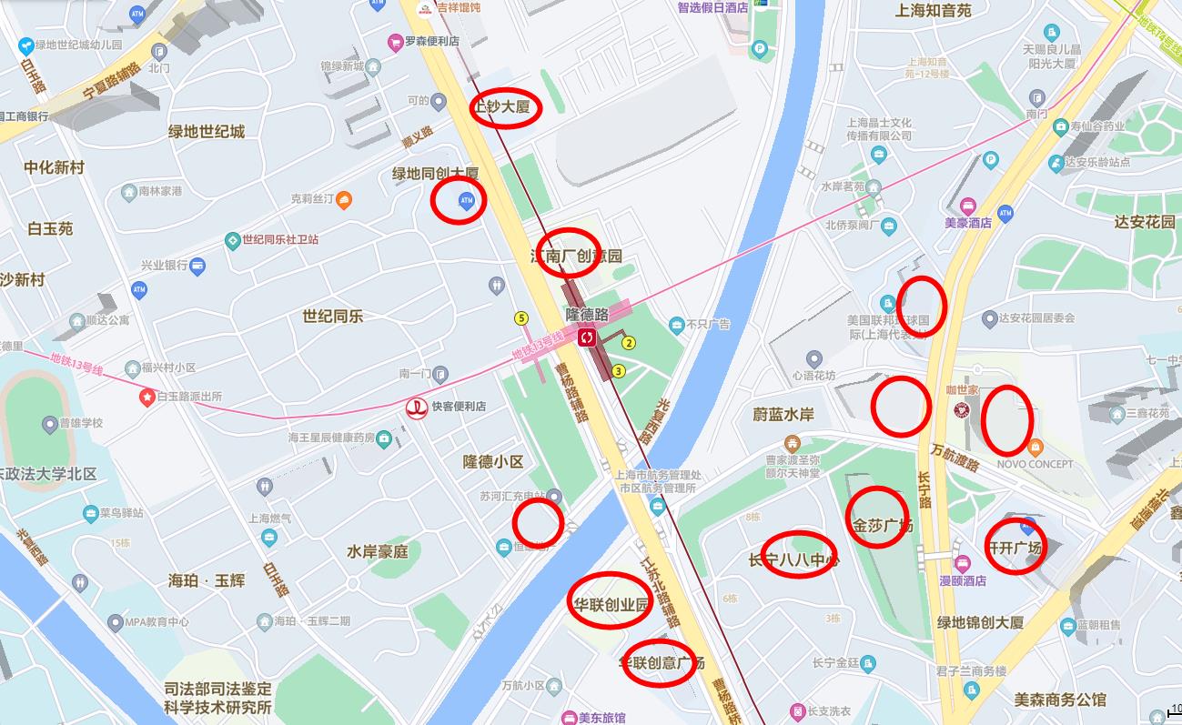 隆德路办公楼分布图